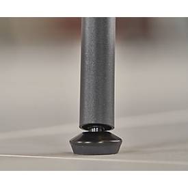 meet by Paperflow Sessel SMILE, Polyurethaneschaum, bis 120 kg, Stahl & Polyester, schwarz & anthrazit