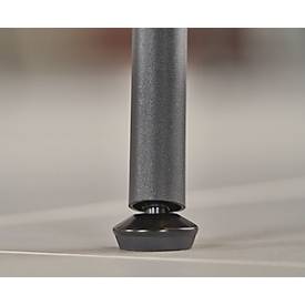 meet by Paperflow Sessel SMILE, Polyurethaneschaum, bis 120 kg, Stahl & Polyester, schwarz & blau