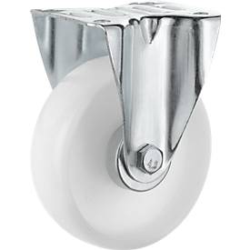 Mehrpreis 2 Lenk- und 2 Bockrollen, ø 125 mm, Polypropylen