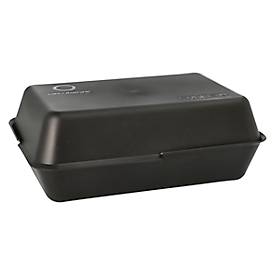 Mehrweg-Foodboxen Papstar „Circulware by Havel“, 2-teilig, L 234 x B 156 x H 43 mm, Poypropylen, schwarz, 24 Stück