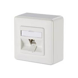 Metz Connect C6Amodul 270° - Steckdosenauslass - RJ 45 - 1 Netzwerkdose - Pure White, RAL 9010