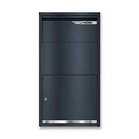 Metzler Paketbox Avalon 3, für Pakete bis Größe S, abschließbar, B 440 x T 220 x H 822 mm, Stahl, anthrazitgrau RAL 7016