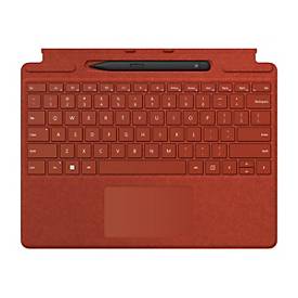 Microsoft Surface Pro Signature Keyboard - Tastatur - mit Touchpad, Beschleunigungsmesser, Surface Slim Pen 2 Ablage- un