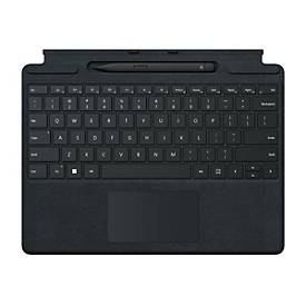 Microsoft Surface Pro Signature Keyboard - Tastatur - mit Touchpad, Beschleunigungsmesser, Surface Slim Pen 2 Ablage- un