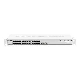 MikroTik Cloud Smart Switch CSS326-24G-2S+RM - Switch - Smart - 24 x 10/100/1000 + 2 x 10 Gigabit SFP+ - an Rack montier