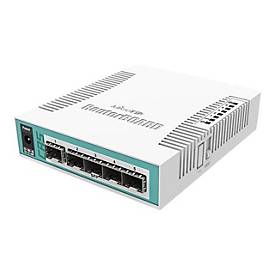 MikroTik RouterBOARD Cloud Router Switch CRS106-1C-5S - Switch - Smart - 5 x Gigabit SFP + 1 x Kombi-Gigabit-SFP - Deskt