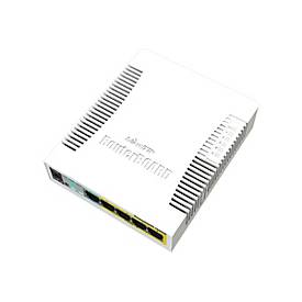 MikroTik RouterBOARD RB260GSP - Switch - managed - 5 x 10/100/1000 (4 PoE) + 1 x SFP - Desktop - PoE