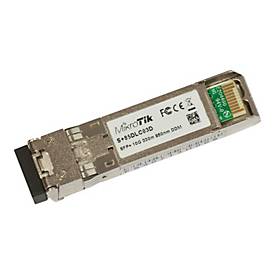 MikroTik S+85DLC03D - SFP+-Transceiver-Modul - 10GbE - SFP+ / LC Multi-Mode - bis zu 300 m - 850 nm