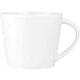 Milchkaffee-Obertasse, rund, Ø 96 x H 83 mm, Porzellan, weiß, 6 Stück
