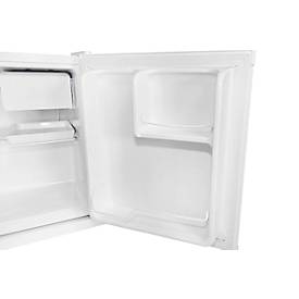 Mini Kühlschrank exquisit, 70 W, 43 l, 41 dB, 2 Fächer/1 Gefrierfach/2 Türfächer, Türanschlag wechselbar, B 440 x T 470 x H 510 mm, weiß