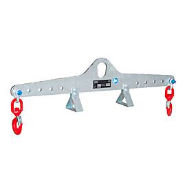 Mini-Traverse TM 400-800, Kranöse, 2 Wirbellasthaken & Abstellfüßen, nach DIN EN 13155, feuerverzinkt