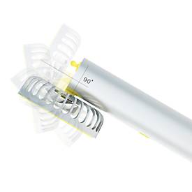 Mini Ventilator mit Luftbefeuchtung Air Fresh Mini, 3 Geschwindigkeiten, 15 ml/h, 3,5 W, USB, B 76 x T 55 x H 166 mm, gr.-gelb