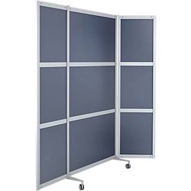 Mobile Stellwand, Anthrazit satin