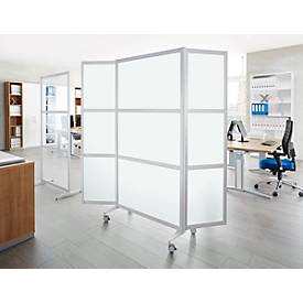 Mobile Stellwand, ESG satiniert