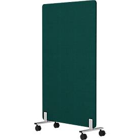 Mobile Stellwand Modus mit Rollen, 25 mm stark, B 1000 x H 1800 mm, grün