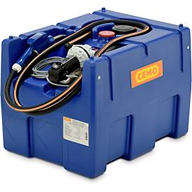 Mobile Tankstelle CEMO Blue-Mobil EASY, mit Membranpumpe CEMATIC BLUE 12 V, 200 l Tank für AdBlue®, B 800 x T 600 x H 590 mm
