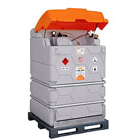 Mobile Tankstelle Cemo CUBE-Tank Mobil, 1000 l, Auffangwanne, Füllstandsanzeiger