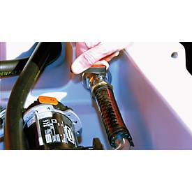 Mobile Tankstelle CEMO DT-Mobil Easy 200 l, Elektropumpe, 12 V, 40 l/min, Automatik-Zapfpistole, Klappdeckel, B 800 x T 620 x H 610 mm