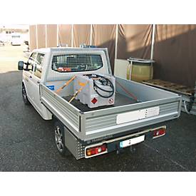 Mobile Tankstelle CEMO DT-Mobil Easy 200 l, Elektropumpe, 12 V, 40 l/min, Automatik-Zapfpistole, Klappdeckel, B 800 x T 620 x H 610 mm