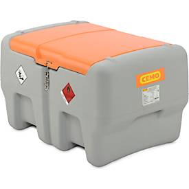 Mobile Tankstelle CEMO DT-Mobil Easy 440 l, Elektropumpe CENTRI 12V, 30l/min, Klappdeckel, Polyethylen, einwandig, B 1180 x T 800 x H 710 mm