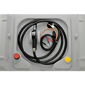 Mobile Tankstelle CEMO DT-Mobil Easy 440 l, Elektropumpe CENTRI 12V, 30l/min, Klappdeckel, Polyethylen, einwandig, B 1180 x T 800 x H 710 mm