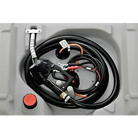 Mobile Tankstelle CEMO DT-Mobil Easy Elektropumpe CENTRI SPF30, Automatik-Zapfpistole, Klappdeckel, 210 l, Polyethylen, B 785 x T 595 x H 685 mm