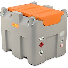 Mobile Tankstelle CEMO DT-Mobil Easy Premium, Combi 850/100 l Tank für Diesel und Adblue®, Elektropumpe CematicDuo24/12 V