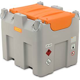 Mobile Tankstelle CEMO DT-Mobil Easy Premium, Elektropumpe Cematic Duo 24/12 V, Dieseltank, 980 l, B 1270 x T 1070 x 1120 mm