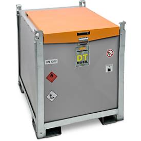 Mobile Tankstelle CEMO DT-Mobil PRO PE Basic, 980 l Dieseltank, Elektropumpe, B 1300 x T 1150 x H 1300 mm