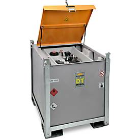 Mobile Tankstelle CEMO DT-Mobil PRO PE Basic, 980 l Dieseltank, Elektropumpe, B 1300 x T 1150 x H 1300 mm