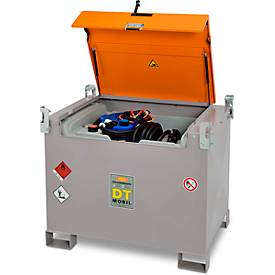 Mobile Tankstelle CEMO DT-Mobil PRO PE COMBI 440/50 l Basic, Zusatztank für AdBlue®, Elektropumpe, B 1250 x T 870 x H 1070 mm