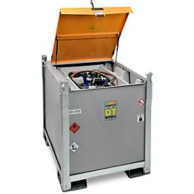 Mobile Tankstelle CEMO DT-Mobil PRO PE COMBI 850/100 l Basic, Tank für Diesel und AdBlue®, Elektropumpe, B 1300 x T 1150 x H 1300 mm