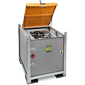 Mobile Tankstelle CEMO DT-Mobil PRO PE COMBI 850/100 l Premium, Tank für Diesel und AdBlue®, Elektropumpe, B 1300 x T 1150 x H 1300 mm