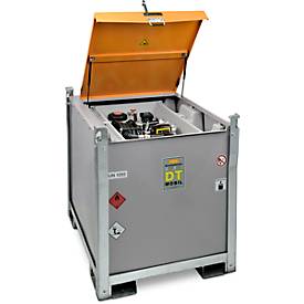 Mobile Tankstelle CEMO DT-Mobil PRO PE Premium, 980 l Dieseltank, Elektropumpe, B 1300 x T 1150 x H 1300 mm
