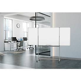 Mobile Whiteboard-Klapptafel MAULstandard, weiß kunststoffbeschichtet, magnethaftend, 2 Flügel, B 1200 x H 1000 mm