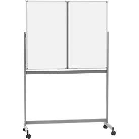 Mobile Whiteboard-Klapptafel MAULstandard, weiß kunststoffbeschichtet, magnethaftend, 2 Flügel, B 1500 x H 1000 mm