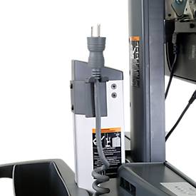 Mobiler Arbeitsplatz Ergotron StyleView® SV42-8302-2, Monitorgelenk für 1 Display bis 24', Arbeitsfläche, Tastatur-/Mausablage, integrierte Stromversorgung