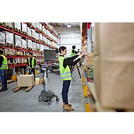 Mobiler Arbeitsplatz Ergotron StyleView® SV42-8302-2, Monitorgelenk für 1 Display bis 24', Arbeitsfläche, Tastatur-/Mausablage, integrierte Stromversorgung