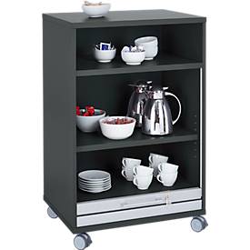 Mobiler Catering-Schrank mit Rollladen, B 650 x T 480 x H 1000 mm