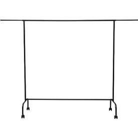 Mobiler Garderobenständer MAULlimbo, ausziehbare Seitenarme, B 1510 x T 500 x H 1560 mm, schwarz + 10 Kleiderbügel, schmutzhemmende Oberfläche, schwarz
