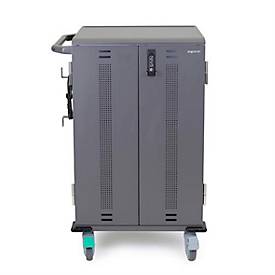 Mobiler Ladewagen ergotron® YES35, bis zu 36 Tablets & Chromebooks oder 24 Laptops bis 14', verstellbare Gestelle, B 640 x T 730 x H 1060 mm