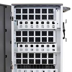 Mobiler Ladewagen ergotron® YES35, bis zu 36 Tablets & Chromebooks oder 24 Laptops bis 14', verstellbare Gestelle, B 640 x T 730 x H 1060 mm