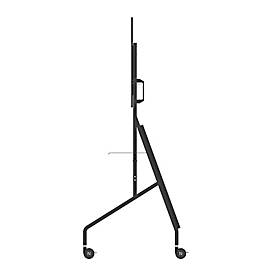 Mobiler Monitorständer Neomounts by Newstar FL50-525BL1 MOVE Go, für 1 Display bis 86'/76 kg, höhenverstellbar, Hardwarefach, schwarz