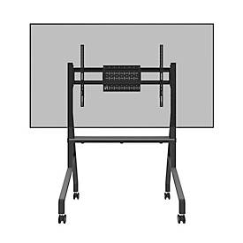 Mobiler Monitorständer Neomounts by Newstar FL50-525BL1 MOVE Go, für 1 Display bis 86'/76 kg, höhenverstellbar, Hardwarefach, schwarz