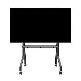 Mobiler Monitorständer Neomounts by Newstar FL50-525BL1 MOVE Go, für 1 Display bis 86'/76 kg, höhenverstellbar, Hardwarefach, schwarz