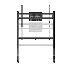 Mobiler Monitorständer Neomounts by Newstar FL50-525BL1 MOVE Go, für 1 Display bis 86'/76 kg, höhenverstellbar, Hardwarefach, schwarz
