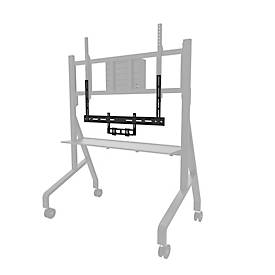 Mobiler Monitorständer Neomounts by Newstar FL50-575BL1 MOVE Go XL, für 1 Display bis 110'/125 kg, höhenverstellbar, Hardwarefach, schwarz