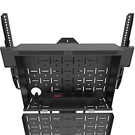 Mobiler Monitorständer Neomounts by Newstar FL50S-825BL1 MOVE Up, für 1 Display bis 75'/70 kg, höhenverstellbar, Kabelkanal, Hardwarefach, schwarz