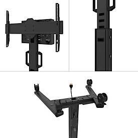 Mobiler Monitorständer Neomounts by Newstar FL50S-825BL1 MOVE Up, für 1 Display bis 75'/70 kg, höhenverstellbar, Kabelkanal, Hardwarefach, schwarz