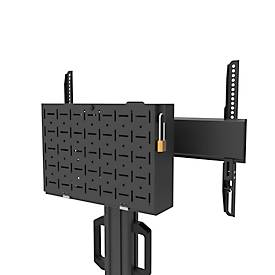 Mobiler Monitorständer Neomounts by Newstar FL50S-825BL1 MOVE Up, für 1 Display bis 75'/70 kg, höhenverstellbar, Kabelkanal, Hardwarefach, schwarz